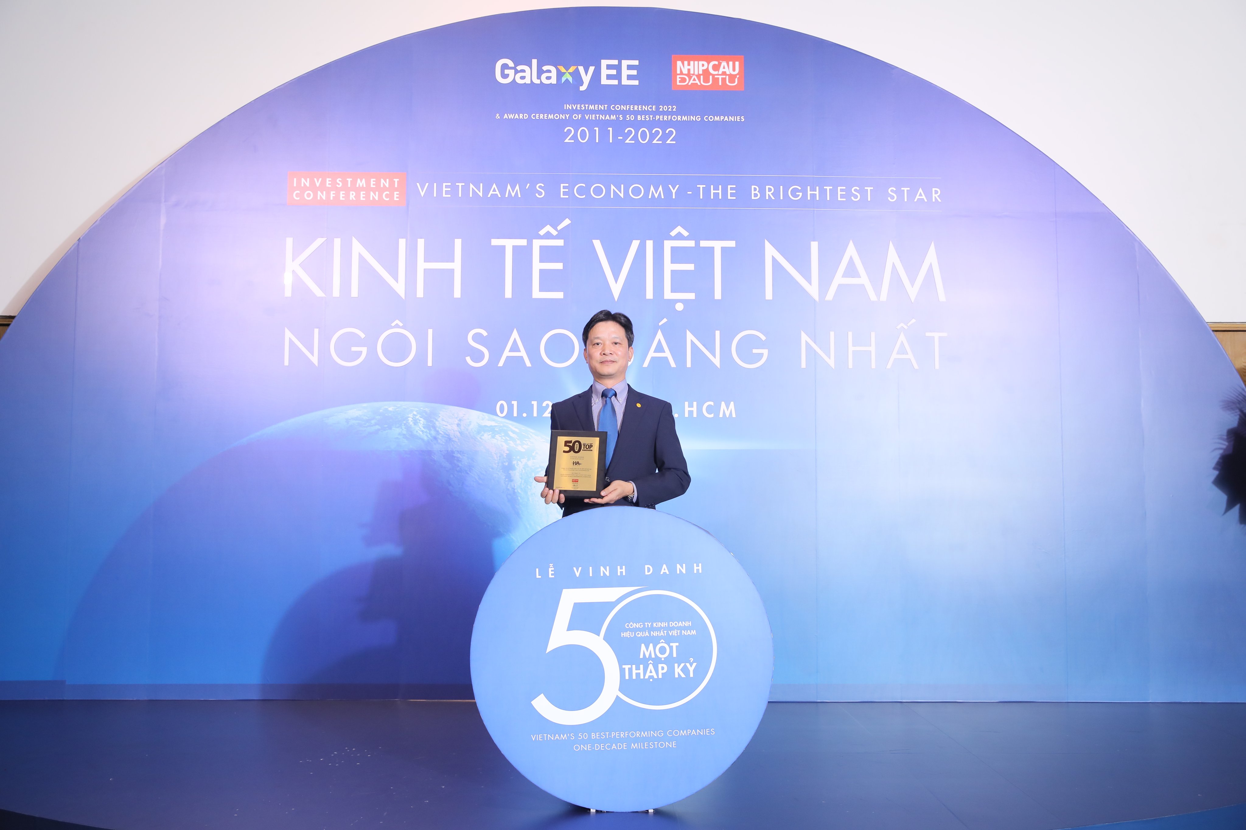 Hải An Group được vinh danh trong Bảng xếp hạng “50 Công ty kinh doanh hiệu quả nhất Việt Nam 2022”