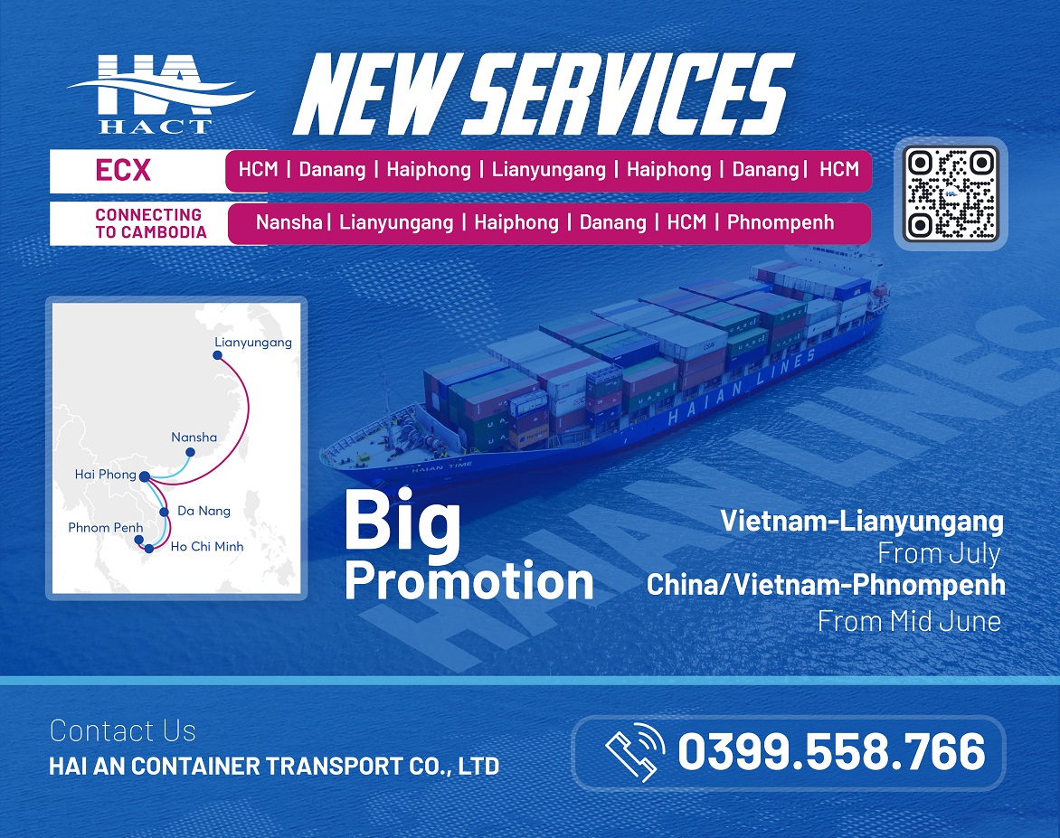 Hai An Lines Expands Service Network: Strengthening Vietnam – China – Cambodia Connectivity
