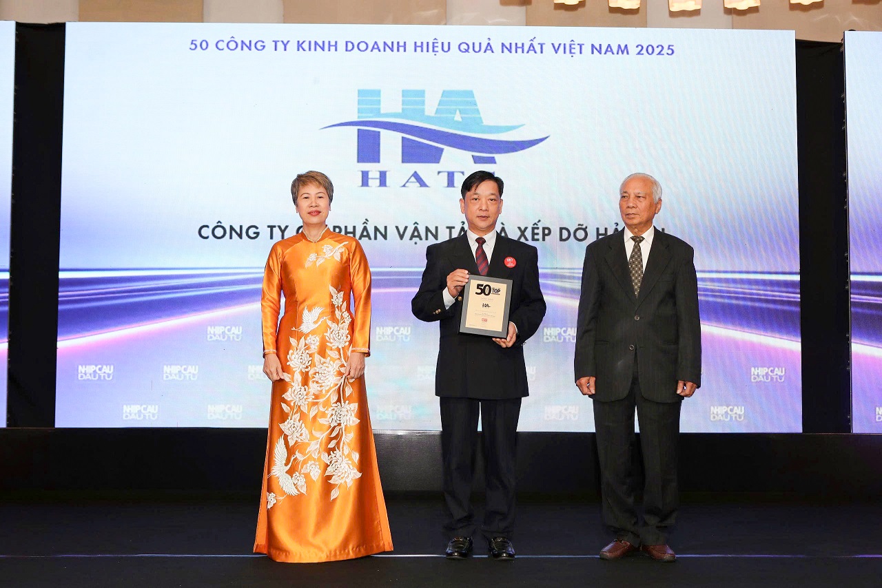 HAH đứng đầu Top 50 Công ty Kinh doanh hiệu quả nhất Việt Nam 2025