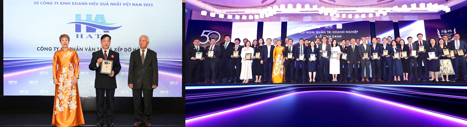 HAH đứng đầu Top 50 Công ty Kinh doanh hiệu quả nhất Việt Nam 2025